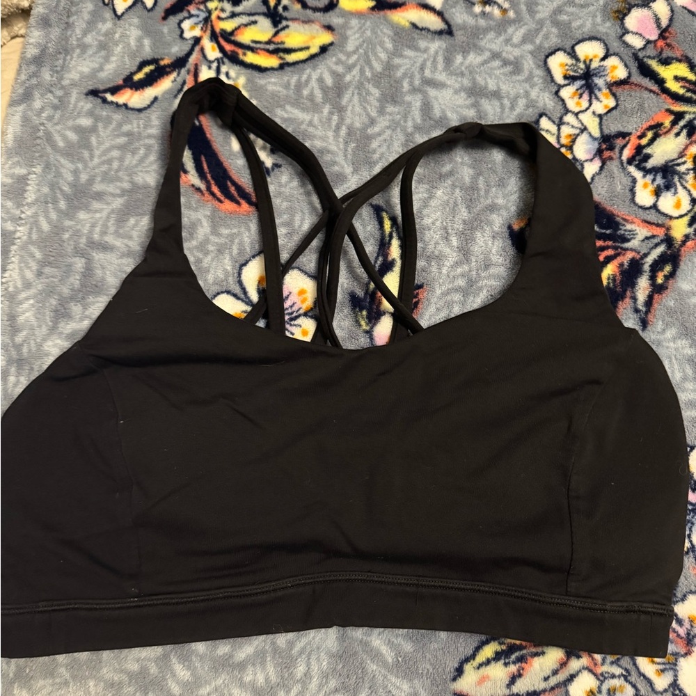 lululemon athletica Black Cross-Back Sports Bra